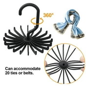 Tzgsonp Spinning Tie Rack and Belt Hanger (2 Pack) Ultimate Hanger Holder Hook for Storing Neck Ties, Belts, and Scarves