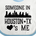 thumbnail image 4 of Inktastic Houston Texas Someone Loves Me Skyline Boys or Girls Baby Bib, 4 of 4