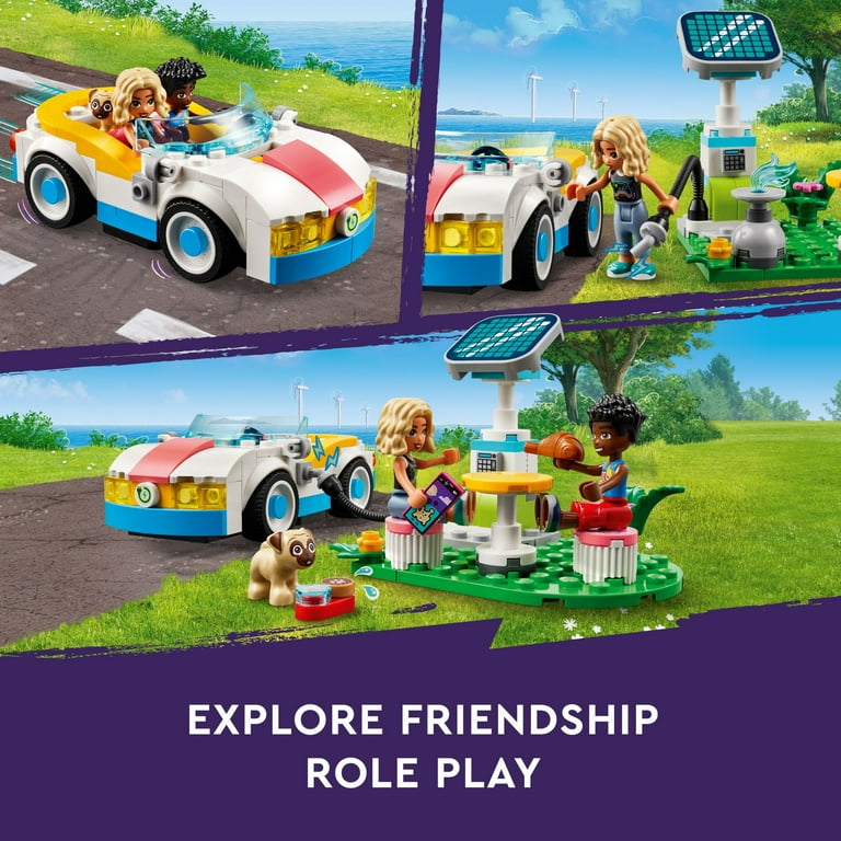 LEGO Friends Electric Car and Charger Building Toy for Kids, Role