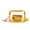 Yellow, variant on Transparent Bag Women Bag New Wide Shoulder Strap Small Square Bag Carrying Mobile Phone Bag Charging Briefcase