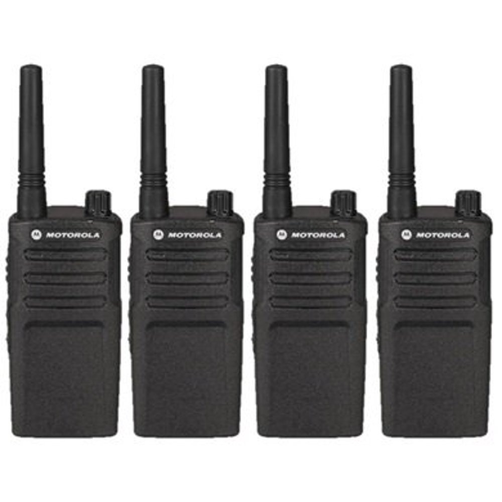4 Pack of Motorola RMM2050 Two Way Radio Walkie Talkies with