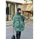 thumbnail image 3 of Chaqueta de plumón de invierno para mujer, nueva chaqueta de plumón con capucha y cremallera de longitud media, plumón de pato blanco, cálida, gruesa, informal, versión grande, prendas de vestir exter, 3 of 5