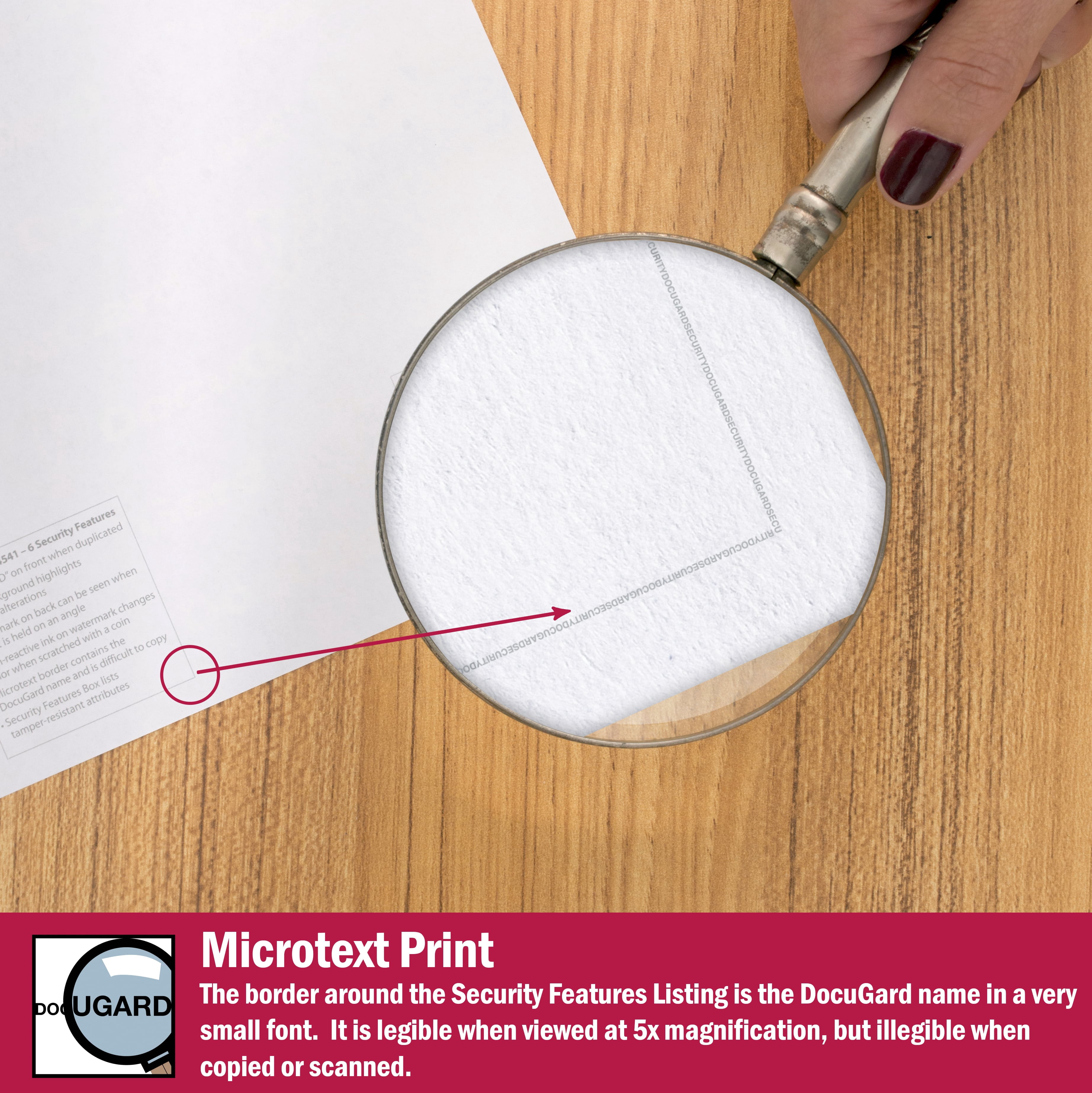 Paris DocuGard Standard 8.5" x 11" Medical Security Paper 24 lbs. Blue 500 Sheets/Ream (PRB04541)