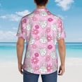 thumbnail image 3 of Lsque Sunflower Rabbit pattern Hawaiian Shirt for Men, Unisex Summer Beach Casual Short Sleeve Button Down Shirts-XX-Large, 3 of 9