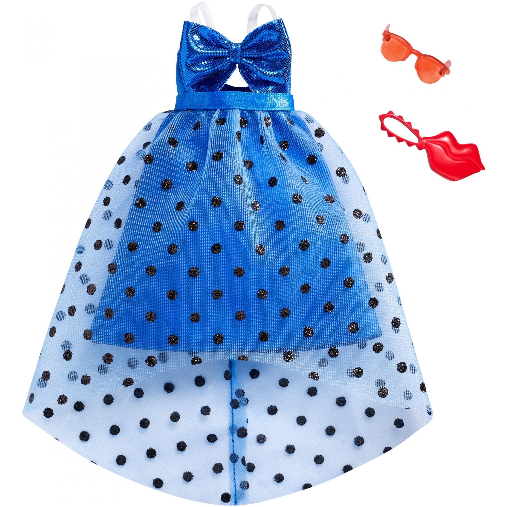 Barbie Complete Looks Blue Bow Party Dress Fashion Pack - Walmart.com