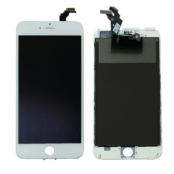 Semi-Original Apple iPhone 6 Plus 5.5 " LCD Screen and Digitizer Assembly with Frame Replacement - White
