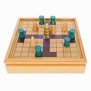 WE Games Kings Table Wooden Board Game, Tablut Viking Strategy Game
