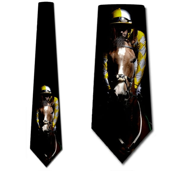 Horse Racing Ties Mens Equestrian Horse Jockey Necktie by Three Rooker