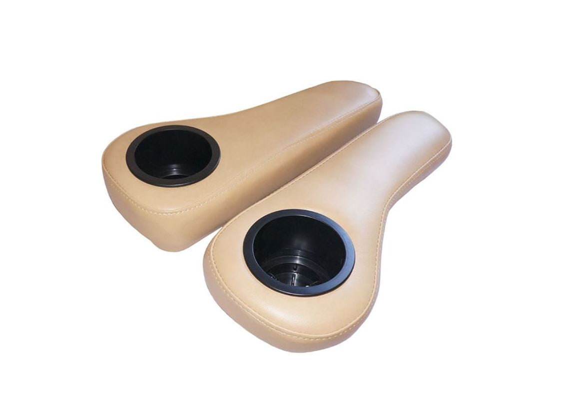 Rear Seat Arm Rests Beige for EZGO, Club Car & Yamaha Golf Carts