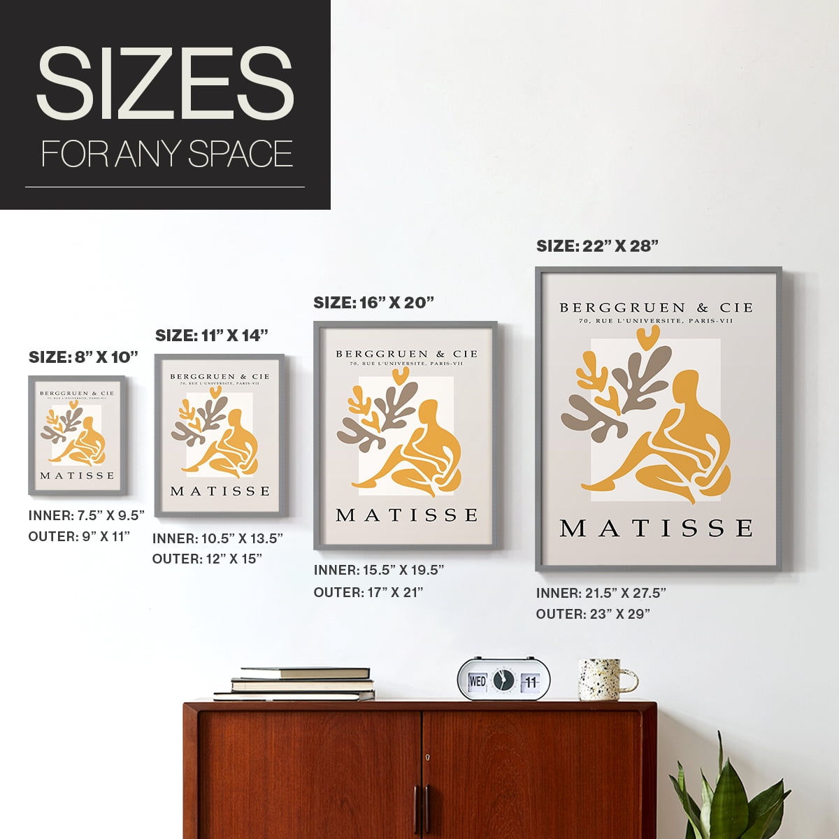 Matisse LIV Framed Print - Solid Wood