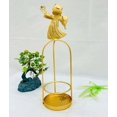 thumbnail image 4 of Vintage Pair Gold Metal Angels Christmas Candle Holder Tabletop or Mantel w/Halo and Wings Tealight Candle Holder Vintage Decorative Candle Holder for Home Centerpiece, Tealight Candle Holder, 4 of 4