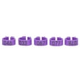 thumbnail image 4 of 100pcs Birds Foot Rings Number Identification Pigeon Leg Bands Poultry Clip RingPurple, 4 of 6