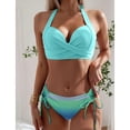 thumbnail image 4 of FcBaudy Maillots de Bain pour Femmes Deux Pièces Maillot de Bain pour Femmes Maillot de Bain pour Femmes Mode Féminine Maillot de Bain Imprimé Multicolore Maillot de Bain Ajusté Maillot de Bain Fendu Ensemble Maillot de Bain pour Femmes, 4 of 8