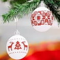 thumbnail image 4 of Fufafayo under $5 30PCS Christmas Balls Ornaments, Shatterproof Holiday Bulbs Festive Wedding Hanging Ornaments Christmas Tree Decoration, Red & White, 4 of 9