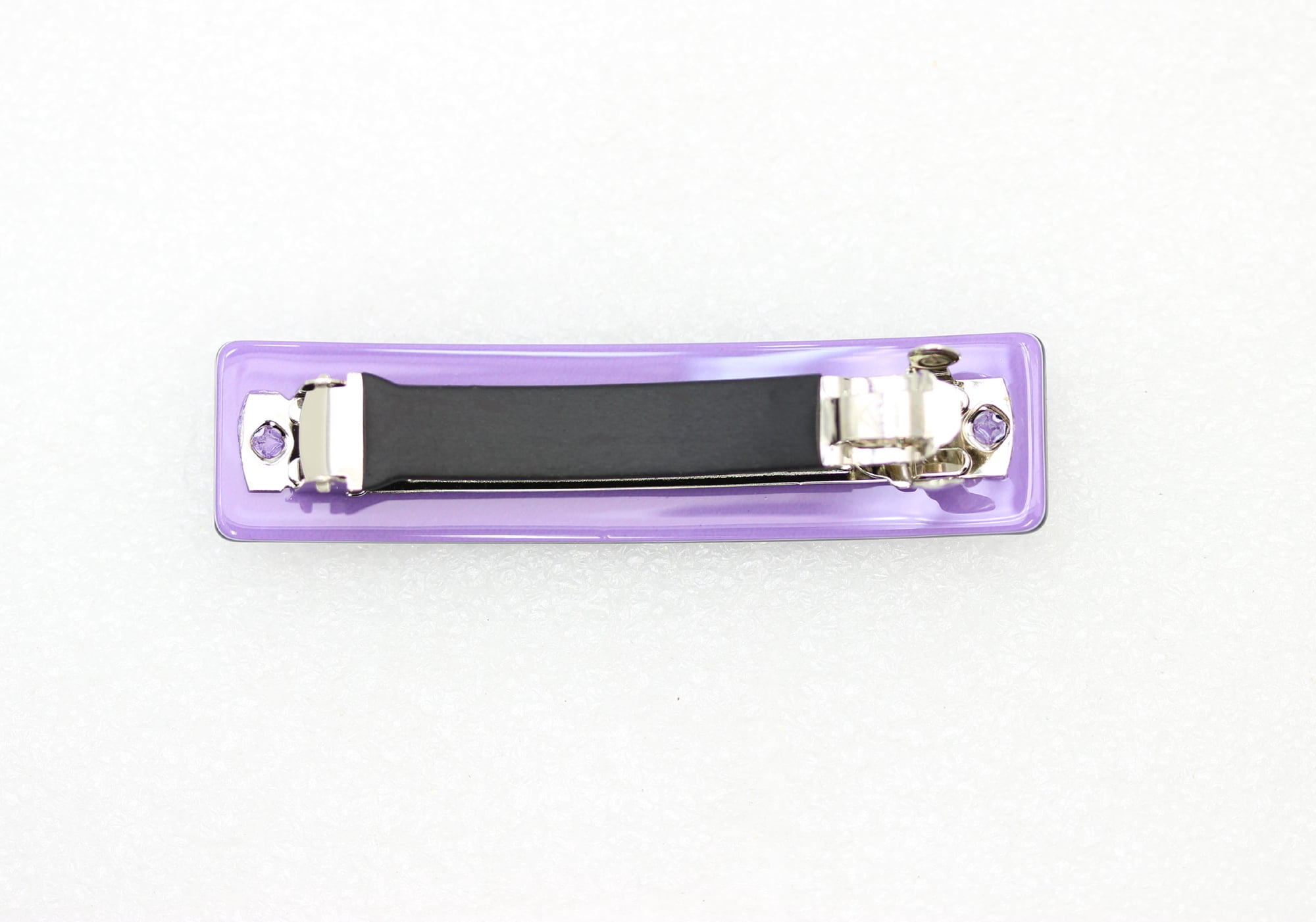 Faship Purple Cellulose Acetate Rose Floral Art Deco Hair Claws Clips