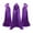 Purple, variant on Men's Anorak Cape Satin Cloak With Hooded Stand Collar Gothic For Adults And Kids Men's Winter Coat Blue 110/s