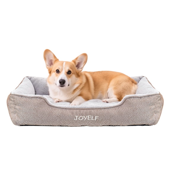 JOYELF Dog Bed Washable Calming Pet Bed, Anti Anxiety Cat Bed & Sofa, Cute Plush Dog Mat  for Medium Dog