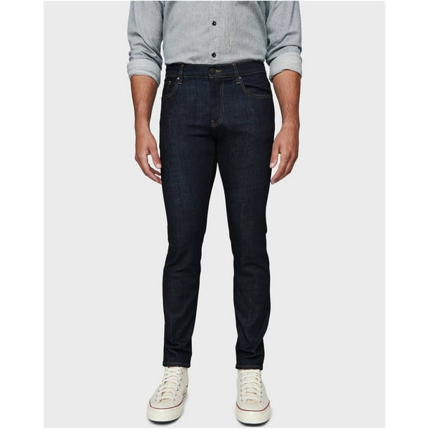 DSTLD Mens Solid Skinny Fit Jeans Blue 38W x 32L