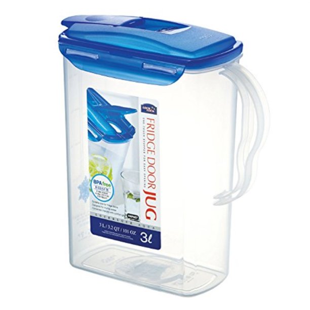 LOCK and LOCK Fridge Door Water Jug with Flip Top Lid 101.44oz12.68cup