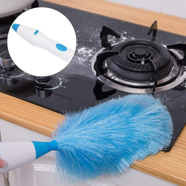 Handheld Battery Operated Electric Spin Duster Feather Duster Retractable  Microfiber Cleaning Brush H and Dust Duster Brush Dust Removal Tool with 2  Brush Head 