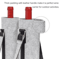 thumbnail image 4 of Paquete de 2 bolsas de mano para transportar vino (4 botellas), bolsa acolchada para viajes con capacidad para 4 botellas de vino, bolsa portátil a prueba de fugas, 4 of 4