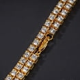 thumbnail image 3 of Tennis Chain Necklace 1/2 Row Round Cubic Zirconia Necklace for Women Men 20/24/30 Inches - -, 3 of 4