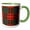 Green/White, variant on 3drose, Image of Ross Clan Kilt Scottish Tartan Plaid Pattern, 11oz Two-tone Green Mug
