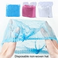 thumbnail image 1 of opvise 100 Pcs/Bag Sterile Hats Elastic Anti-slip One Time Stretchable Dustproof Disposable Non Woven Fabric Hair Net Hats Beauty Accessories, 1 of 7