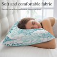thumbnail image 5 of Teal Grey Coral Coastal Small Pillow Covers,Summer Beach Seaside Nautical Soft Breathable Throw Pillow Cases with Invisible Zipper,Decorative Pillowcase Pillows Protectors for Sofa Bed Chair 12"x20", 5 of 9