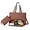 Reddish Brown, variant on Packuum 3 in 1 Tote Bag,2 in 1 Lunch Bag Combo Women Purse and Lunch Combo,Laptop Tote For Business Work Travel