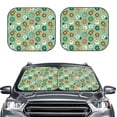 thumbnail image 2 of Saiise Christmas Donuts for Foldable Car Sun Shades (2-Pack) Offer Sun Protection with an Easy-fold Design for Convenient Windshield Shading-Large, 2 of 6