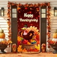 thumbnail image 4 of HYLLai Thanksgiving Door Hanging Banner with Turkey Design, Vertical Cloth Flag for Indoor and Outdoor Holiday Decor, 35.4x71 Inch (A), 4 of 7