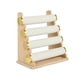 thumbnail image 5 of Soporte para pulseras, expositor de brazaletes, base de madera de varias capas, organizador de joyas Cuatro Capas Beige, 5 of 9