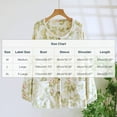 thumbnail image 3 of SwiftWear Women's Floral Print Flannel Pajama Top - Winter Sleepwear & Loungewear, Comfort Button-Down Long Sleeve Cardigan with Pockets, Cozy Home Outing Wearn Green, 3 of 3