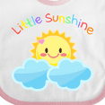 thumbnail image 4 of Inktastic Little Sunshine Cute Sun Rainbow Letters Boys or Girls Baby Bib, 4 of 4