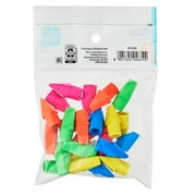 Pen+Gear Pencil Cap Erasers, 25 Count – Assorted Colors, Smudge-Free, Fits #2 Pencils