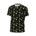 thumbnail image 5 of Rocae Bee Floral for Men's Mesh Quick-Dry Short Sleeve Workout T-Shirt,Mens Crew Neck Tee Lightweight Soft Classic T Shirts 4X-Large, 5 of 9