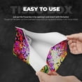 thumbnail image 3 of Xecao Colorful Tie Dye Stained Glass 3 Print Tissue Box Cover,Modern PVC Leather Square Tissue Box Holder for Creative Decorative, 3 of 7