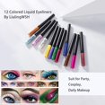 thumbnail image 2 of Matte Liquid Eyeliner,12 Colors Long Lasting Waterproof Smudge Resistant Professional Bright-colored Eyeliner Pen Set Eye Liner Makeup, 2 of 6
