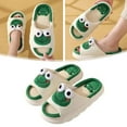 thumbnail image 4 of Cute Cartoon Frog Linen Slippers Universal Indoor Home Four Seasons Non-sli, 4 of 9