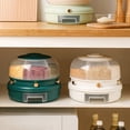 thumbnail image 2 of CNKOO Grain Storage Box Large Capacity Visible Design with Lid 360-Degree Rotatable Good Seal Effect Food Grade Clear Rice Grain Container Moisture-Proof Sealed Tank Home Supplies, 2 of 12