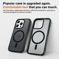 thumbnail image 5 of Allytechgroup Magsafe Competible Phone Case for Apple iPhone 14 Pro, with Screen Protector Transparent Matte Back Cover Anti-Scratch Slim Shockproof Case for Women Men, Black, 5 of 8