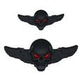 thumbnail image 5 of Skeleton Skull Emblems Car Badge Sticker Car Side Rear Front Hoods Trunk Door Bumper Metal Badge, 5 of 9