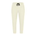 thumbnail image 2 of Pantalones largos casuales para hombre, pantalones cortos de lino de color liso con cordón ajustable, leggings largos estilo hip hop con farol, pantalones para hombre, 2 of 5