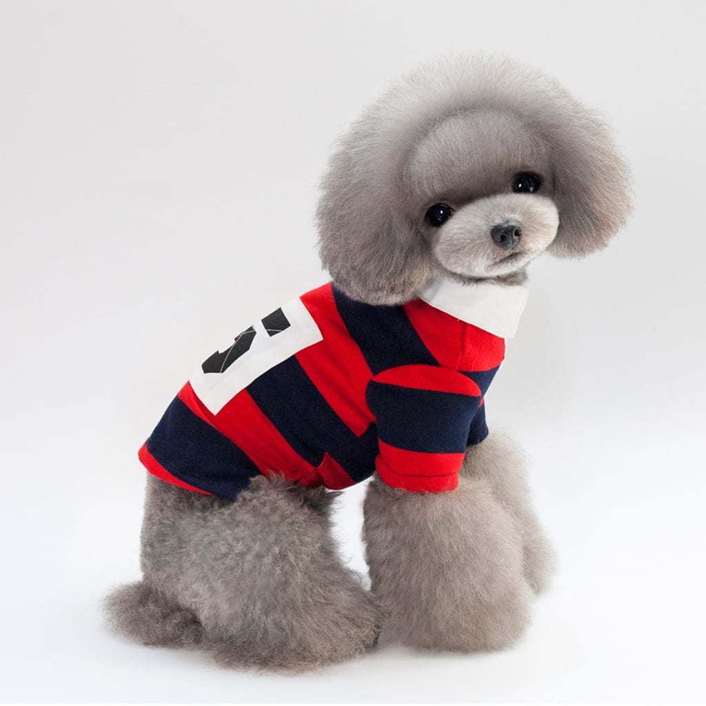 TISHITA Dogs T Shirt Dog Shirt Dogs Clothes Dog Clothes Red L