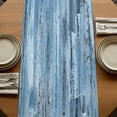 thumbnail image 5 of Table Runners 108 Inches Long Dress Scarves, Blue Abstract Farmhouse Coffee/Dining/Kitchen Table Runner for Living Room, Vintage Geometric Gradient Oil Painting Simple 13x108 Inch, 5 of 9
