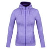 Fitibest Women Full Zip Activewear Coat Yoga Slim Workout Sweatshirt Sports Jackets with Thumb Holes, Purple, L