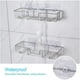 thumbnail image 2 of Cesta de almacenamiento para pared de baño Naiovety organizador autoadhesivo acero inoxidable, 2 of 6