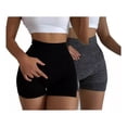thumbnail image 1 of 2pz Shorts De Licras Mujer Deportivos Pantalones Gym Yoga, 1 of 8