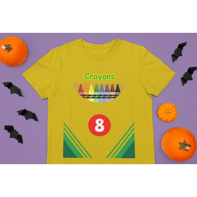 Maroon Crayon Box Full Set Of Crayons Halloween Costume T-Shirt Maroon Crayon Box Full Set Of Crayons Halloween Costume T-Shirt